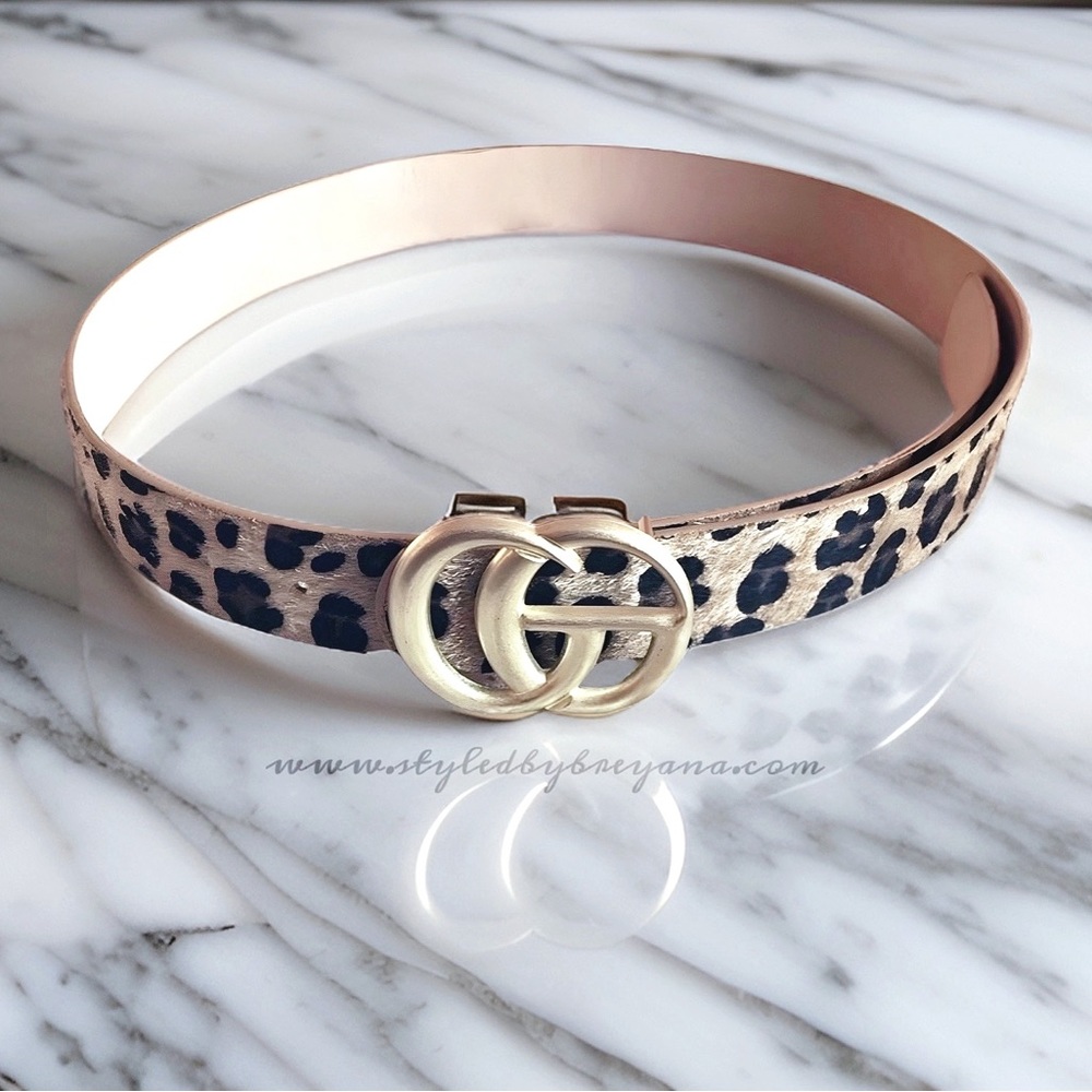 Laila Leopard Print Belt